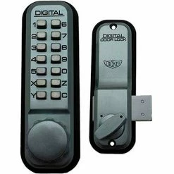 LockeyUSA Lockey Digital Door Lock 2200 Surface/Rim Mount, Satin Chrome