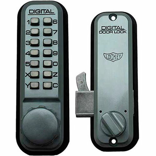 LockeyUSA Lockey Digital Door Lock 2500 Mechanical Keyless Hook Bolt, Satin Chrome 1 LockeyUSA Lockey Digital Door Lock 2500 Mechanical Keyless Hook Bolt, Satin Chrome