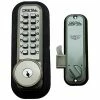 LockeyUSA Lockey Digital Door Lock 2500 Mechanical Keyless Hook Bolt with Key Override, Satin Nickel