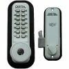 LockeyUSA Lockey Digital Door Lock 2500 Mechanical Keyless Hook Bolt with Key Override, White