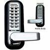 LockeyUSA Lockey Digital Door Lock 2835 Lever Handle with Double Combination, Bright Chrome
