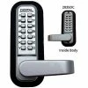 LockeyUSA Lockey Digital Door Lock 2835 Lever Handle with Double Combination, Satin Chrome