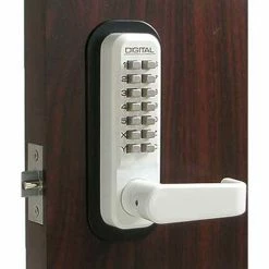 LockeyUSA Lockey Digital Door Lock 2835 Lever Handle, White