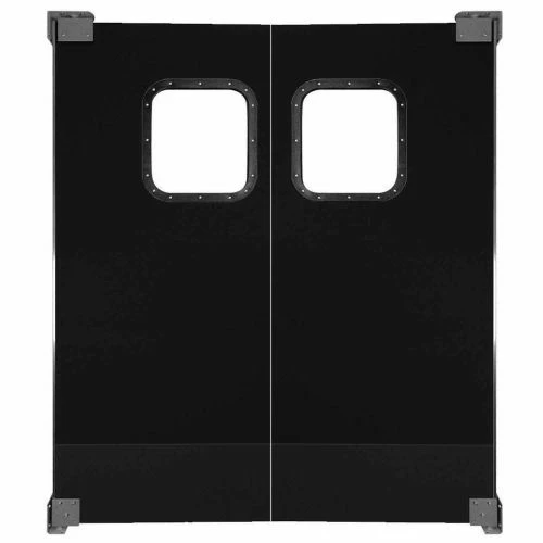 Chase Doors Light to Medium Duty Service Door Double Panel Black 4' x 8' 4896NWD-BK 1 Chase Doors Light to Medium Duty Service Door Double Panel Black 4' x 8' 4896NWD-BK