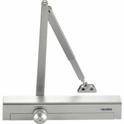 Global Industrial™ Aluminum Door Closer, Manual, Hydraulic, For Internal and External Use