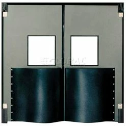 Chase Doors Extra HD Double Panel Traffic Door 5'W x 7'H Metallic Gray DID6084-MG
