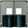 Chase Doors Extra HD Double Panel Traffic Door 6'W x 8'H Metallic Gray DID7296-MG
