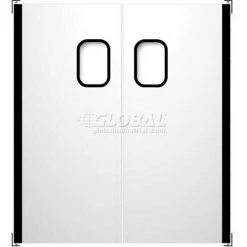 Chase Doors Stainless Steel Single Panel Impact Traffic Door SSTS4284 3'6"W x 7'H