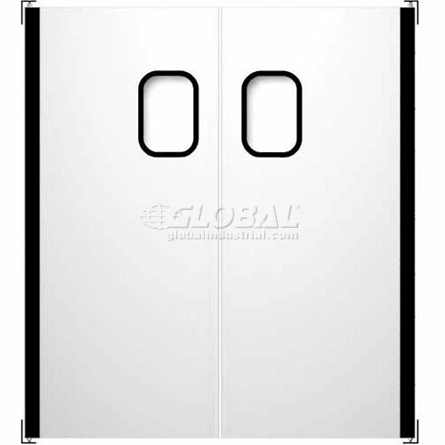 Chase Doors Stainless Steel Double Panel Impact Traffic Door SSTD7296 6'W x 8'H 1 Chase Doors Stainless Steel Double Panel Impact Traffic Door SSTD7296 6'W x 8'H