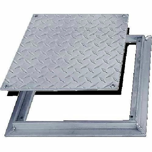 Acudor 24x24 Aluminum Diamond Plate Floor Door - No Hinge 1 Acudor 24x24 Aluminum Diamond Plate Floor Door - No Hinge