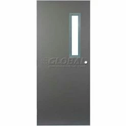 CECO Hollow Steel Security Door, Narrow Light, Mortise, SteelCraft Hinge, 16 Ga, 32"W X 80"H