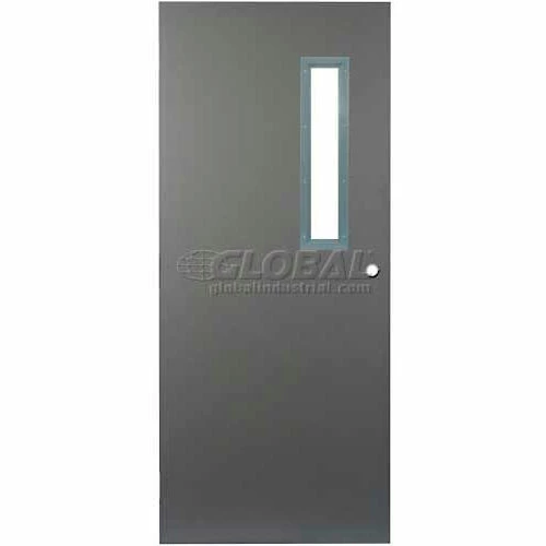 CECO Hollow Steel Security Door, Narrow Light, Cylind., SteelCraft Hinge/Glass, 16 Ga, 36"W X 80"H 1 CECO Hollow Steel Security Door, Narrow Light, Cylind., SteelCraft Hinge/Glass, 16 Ga, 36"W X 80"H