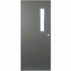 CECO Hollow Steel Security Door, Narrow Light, Mortise, CECO Hollow Hinge W/Glass 16 Ga, 48"W X 84"H