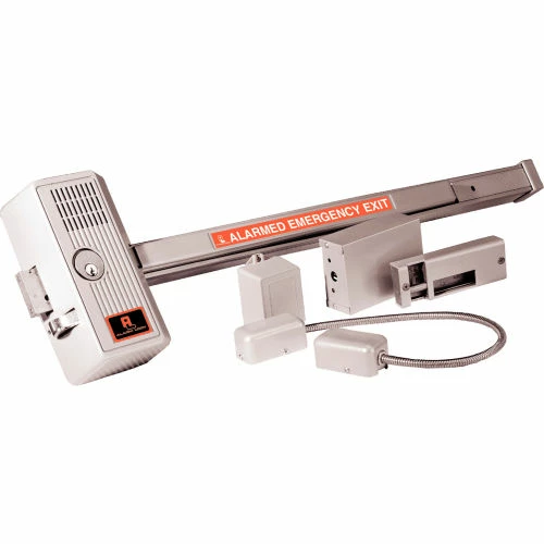 SirenLock Life Safety Delayed Egress Panic Device w/ 33" Bar 1 SirenLock Life Safety Delayed Egress Panic Device w/ 33" Bar