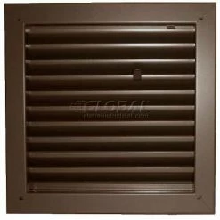 Air Louvers Fire-Rated Door Louver 1900A2424B, Adjustable Z-Blade, Self-Attach, 24" X 24", Bronze
