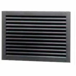 Air Louvers Steel Door Louver Two Piece 700A1212B, Inverted Split "Y", 50% Free Area, 12" X 12", Bronze
