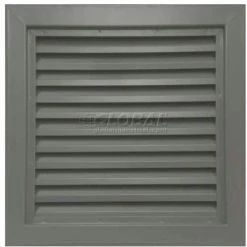 Air Louvers Steel Door Louver 800A11812G, Inverted "Y" Blades, 50% Free Area, 18" X 12", Gray Primered