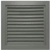 Air Louvers Steel Door Louver 800A12424G, Inverted "Y" Blades, 50% Free Area, 24" X 24", Gray Primered
