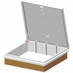 JL Industries JLIndustries® Diamond Series Galvanized Roof Hatch - 48"W x 48"L