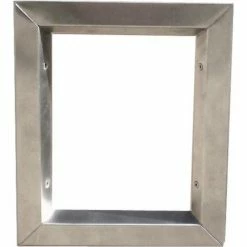 Air Louvers Stainless Steel Beveled Vision Lite VLFEZS 1212, 12" X 12",