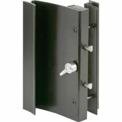 Prime-Line Products Prime-Line C 1015 Sliding Door Handle Set, Black Aluminum