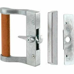 Prime-Line Products Prime-Line C 1023 Sliding Door Handle Set, Gray Finish