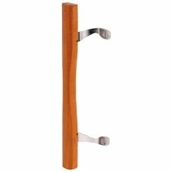 Prime-Line Products Prime-Line® Sliding Door Wood Pull, Chrome Plated Brackets, C 1034