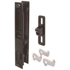 Prime-Line Products Prime-Line® Sliding Door Flush Handle Set, Black Diecast, C 1043