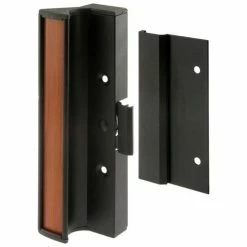 Prime-Line Products Prime-Line® Sliding Door Handle Set, Black Aluminum, International, C 1073