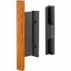 Prime-Line Products Prime-Line C 1091 Sliding Door Handle Set With Heavy Duty Wood Handle, Black