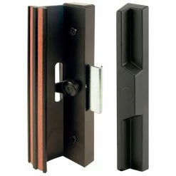 Prime-Line Products Prime-Line® Sliding Door Handle Set, Black Aluminum and Diecast, C 1106