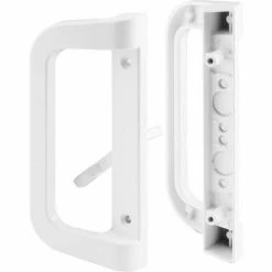 Prime-Line Products Prime-Line C 1177 Sliding Door Handle Set, White