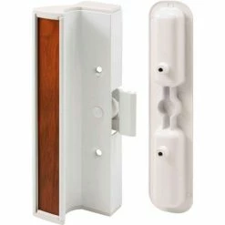 Prime-Line Products Prime-Line C 1202 Sliding Door Handle Set, White