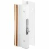 Prime-Line Products Prime-Line C 1203 Sliding Glass Door Handle Lock, Hook Style, Surface Mount, White, Aluminum