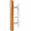 Prime-Line Products Prime-Line C 1208 Sliding Door Handle Inside Pull, Wood Handle, White Diecast