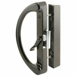 Prime-Line Products Prime-Line® Sliding Door Handle, Clam Latch, Black, C 1222