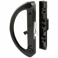 Prime-Line Products Prime-Line® Sliding Door Handle, Hook Latch, Black, C 1252