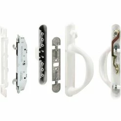Prime-Line Products Prime-Line C 1308 Patio Door Handle Set, White, Mortise System, Right Hand
