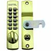 LockeyUSA Lockey C170 Mechanical Keyless Cabinet Surface Mount Cam Lock, Bright Brass