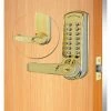 Codelocks ANSI Grade 2 Mechanical Lockset, CL610-PB, EZ Code Change, Polished Brass,