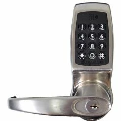 Codelocks Electronic Keyless Entry Lock Interior Usage, w/ Smart Phone App, Keypad, Card, Audit -Doors & Windows Sales CN0 CL4510 BS