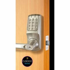 Codelocks ANSI Grade 2 HD Electronic Lockset, CL5210IC-BS, Interchangeable Core, Brushed Steel 6 Codelocks ANSI Grade 2 HD Electronic Lockset, CL5210IC-BS, Interchangeable Core, Brushed Steel -Doors & Windows Sales CNO CL5210IC BS