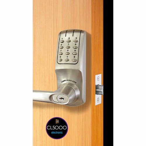 Codelocks ANSI Grade 2 HD Electronic Lockset, CL5210IC-BS, Interchangeable Core, Brushed Steel 3 Codelocks ANSI Grade 2 HD Electronic Lockset, CL5210IC-BS, Interchangeable Core, Brushed Steel - Image 3