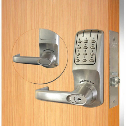 Codelocks Electronic Lockset, Grade 1 UL Mortise Lock Chassis, CL5250-BS, Brushed Steel 3 Codelocks Electronic Lockset, Grade 1 UL Mortise Lock Chassis, CL5250-BS, Brushed Steel - Image 3