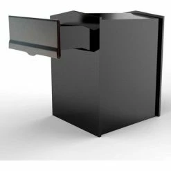 QualArc Collection Mailbox With Chute LIB-BL-LM6-46 Rear Access Wall Mount 11-1/2x14x16-1/2 Black -Doors & Windows Sales CUQ LIB BL LM6 46