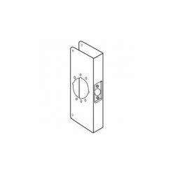 Don-Jo Don Jo 12-2-CW-10B Wrap Around For Cylinder Door Locks, 4-3/4"x12", Oil Rubbed Bronze
