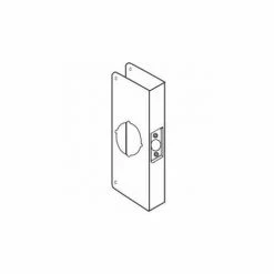 Don-Jo Don Jo 12-CW-PB Wrap Around For Cylinder Door Locks, 4-1/4"x12", Polish Brass