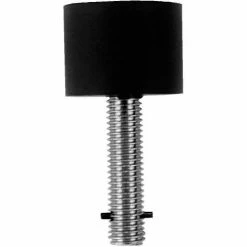 Don-Jo Don Jo 1462-BK Detention Stop, 4-1/2", 1-1/2"x2"Base, Black - Pkg Qty 20