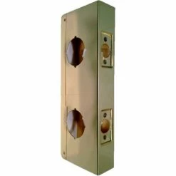 Don-Jo Don Jo 151-CW-PB Wrap Around For Dbl Lk Combo Locksets W/ 2-1/8"Holes, 2-3/8"Backset, PB - Pkg Qty 10