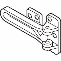 Don-Jo Don Jo 1603-626 Door Flip Guard, 1/2"x2-1/2"x4-1/4", Brushed Chrome - Pkg Qty 10